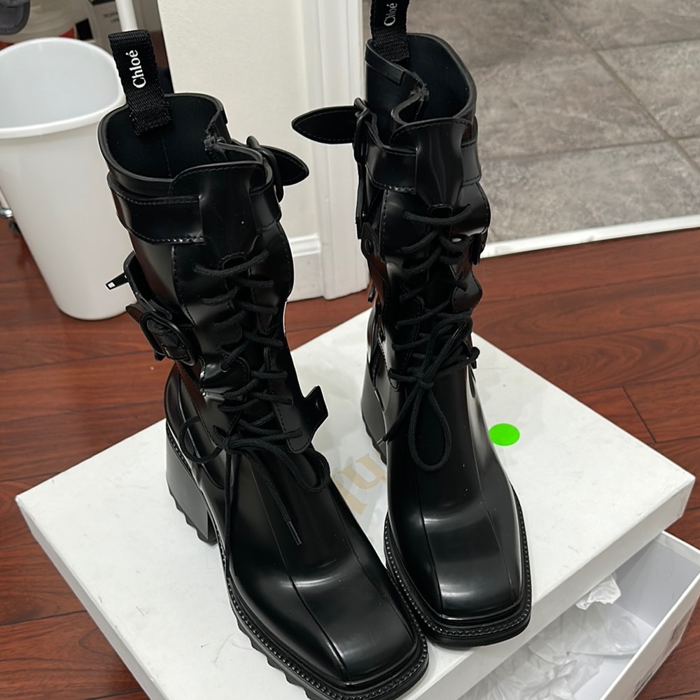 Chloé Betty Waterproof Harness (removable) Rain Boot